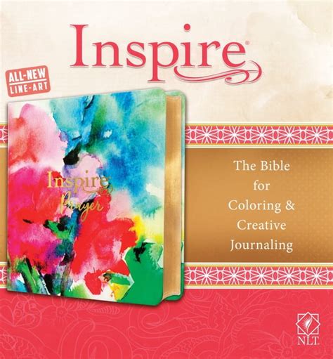 Inspire Prayer Bible Nlt Leatherlike Joyful Colors With Gold Foil