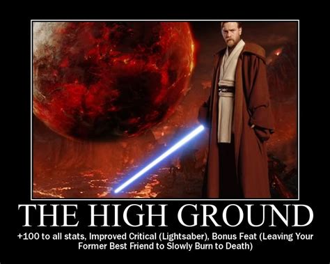 Anakin High Ground Meme