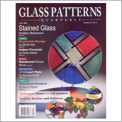 Glass Patterns Quarterly Fall 2009 Magazine Franklin Art Glass