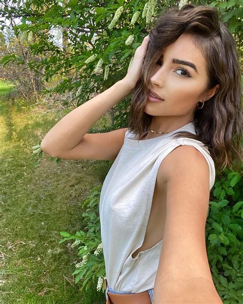 Olivia Culpo Taupe Grlfrnd Cotton Bodysuit Instagram Spring Summer 2020