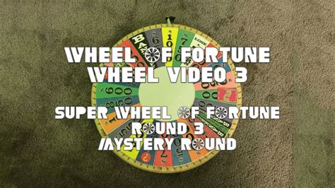 Wof Wheel Video 3 Super Wheel Of Fortune Round 3 Youtube