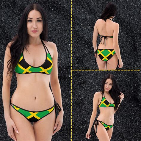 jamaica bikini jamaican flag swimsuit jamaican clothing etsy hot sex picture