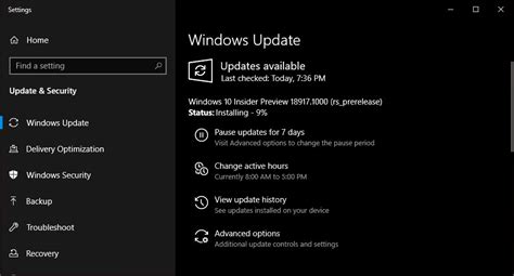 Windows 10 Insider Build 18917 Tests New Download Throttling Settings