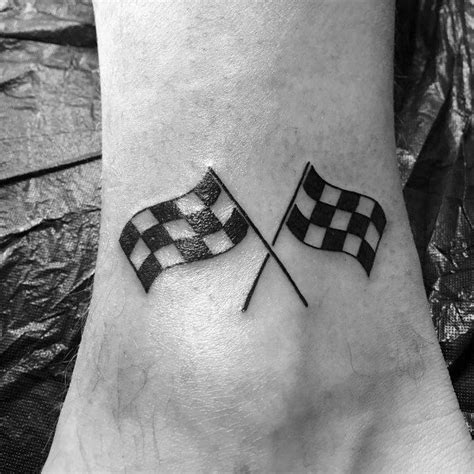 40 Checkered Flag Tattoo Ideas For Men Racing Designs Small Tattoos