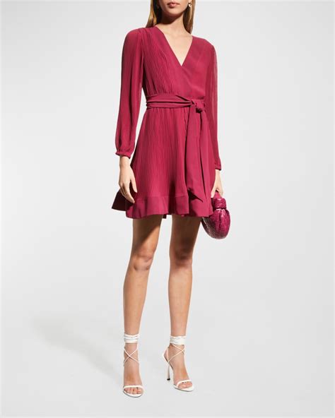 Milly Liv Pleated Dress Neiman Marcus