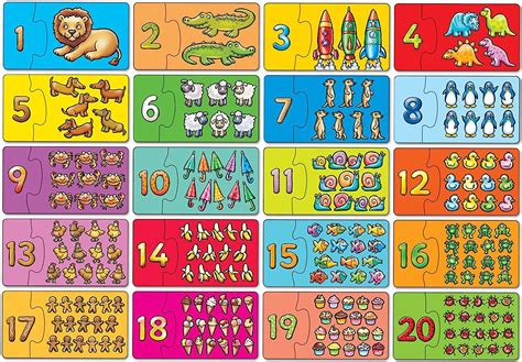 Orchard Toys Match And Count Puzzles Numbers And Counting Activities