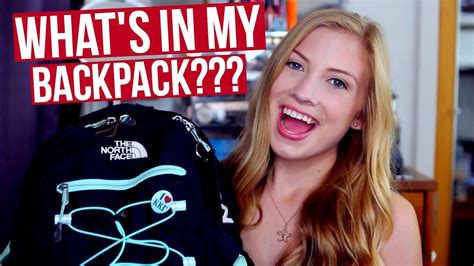 Whats In My Backpack 2016 College Edition Youtube