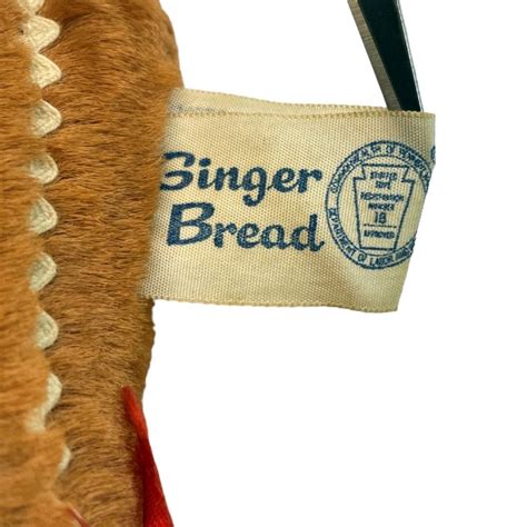 Vintage 1960s Knickerbocker Gingerbread Girl Lady Plush Stuffed 12 Christmas Etsy
