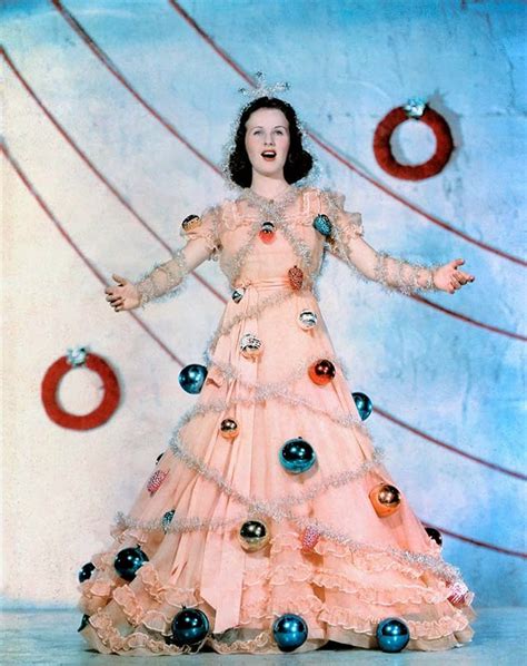 27 beautiful color pictures of celebrities dressed for christmas in the past ~ vintage everyday