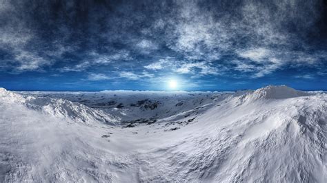 White Glacier Mountain Thundra Arctic Mountains Snow Hd Wallpaper