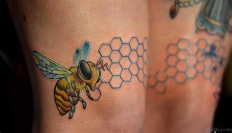 28 Fabulous Bee Tattoos On Thigh