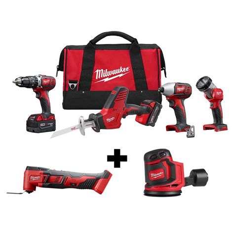 Milwaukee M18 18 Volt Lithium Ion Cordless Combo Tool Kit 4 Tool With