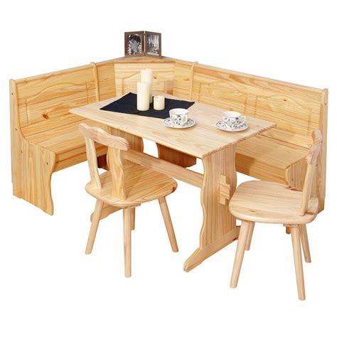 Save 5% on 2 select item (s) free shipping. Union Rustic Wamsutter Corner Dining Set with 2 Chairs and ...
