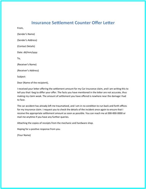 Template For Counter Offer Letter