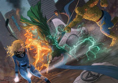 Fantastic Four Vs Doctor Doom By Madibek On Deviantart Fantastic
