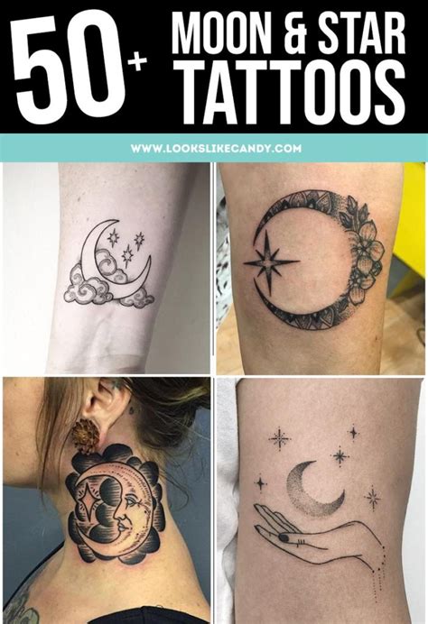 Updated 50 Moon And Star Tattoos For Your Magical Side March 2020