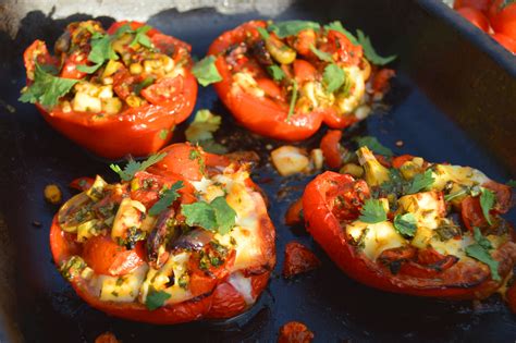 stuffed red peppers welcome to palestine