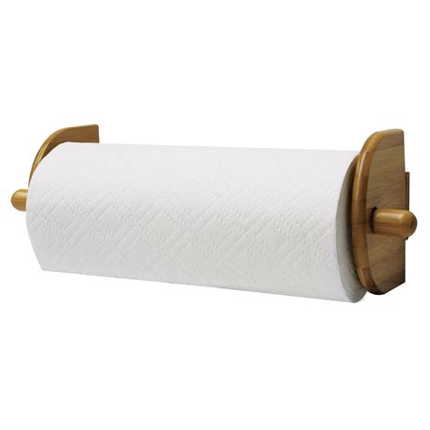 Home Basics Wall Mount Wood Paper Towel Holder
