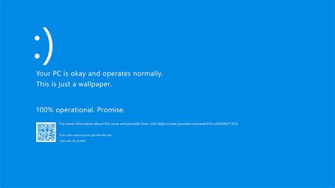 Windows 10 Crash Screen Prank Background Wallpaper Background