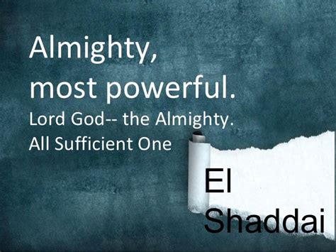 El Shaddai