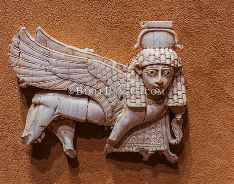 Nimrud Striding Sphinx Plaque Ivory Phoenician Style Neo Assyrian
