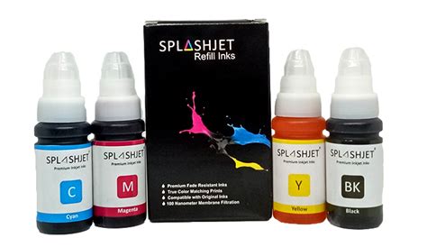 Buy Splashjet Refill Ink For Canon G2000 G1000 G6070 G5070 G3000 Printer Ink Online ₹549