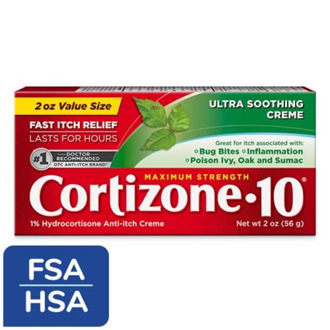 Cortizone 10® Maximum Strength Ultra Soothing Anti Itch Cream 2 Oz