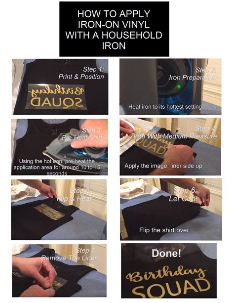 7 Easy Steps To Apply Heat Transfer Vinyl With Household Iron Iron