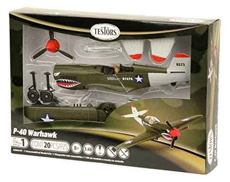 Testors P 40 Warhawk Aircraft Model Kit 148 Scale Flyers Online