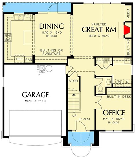 Plan 6990am Starter Home Plan With English Country Charm Starter
