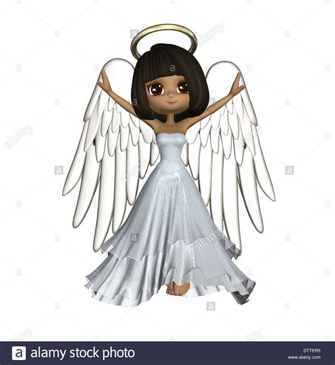 Cute Angel Cartoon Render Stock Photo 66921321 Alamy