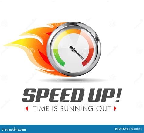Speed Up Business Acceleration Stock Vector Illustration Of