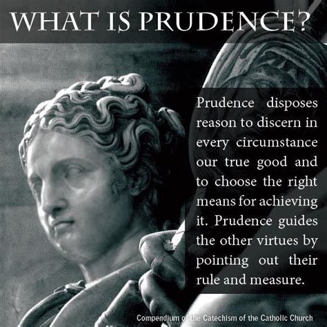 Prudence Catholic Quotes Catechism Catholic
