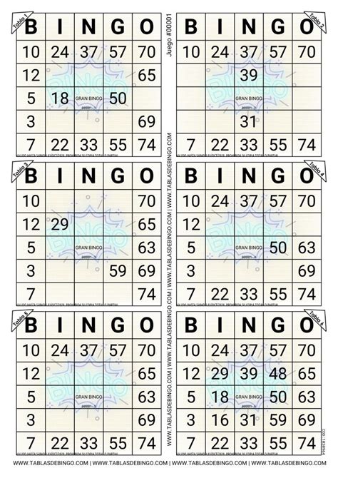 Personaliza Y Descarga Tablas De Bingo En Formato Pdf Para Imprimir Modelos Disponibles Bingo