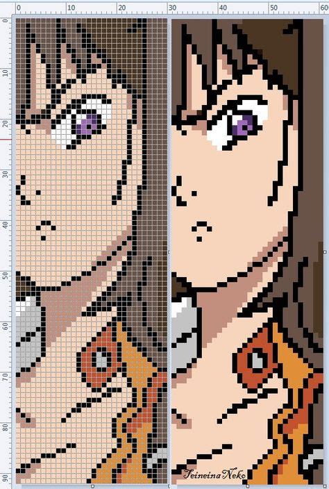 Anime Pixelart Art Fanart Easy Pixel Art Pixel Art Grid Diy The Best