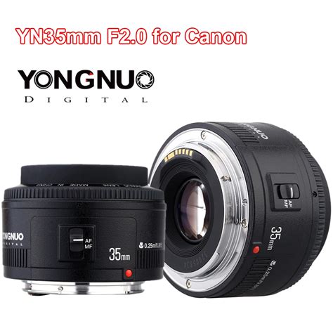 Yongnuo 35mm Lens Yn35mm F20 Lens Wide Angle Fixedprime Auto Focus