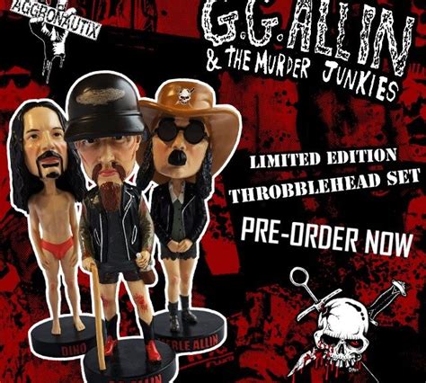 Check Out This Limited Edition Gg Allin And The Murder Junkies Throbblehead Set Xs Rock