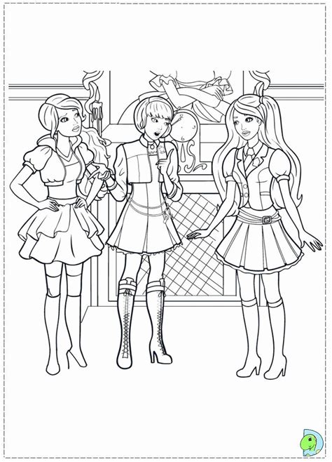 Barbie Princess Charm School Coloring Page Coloring Home