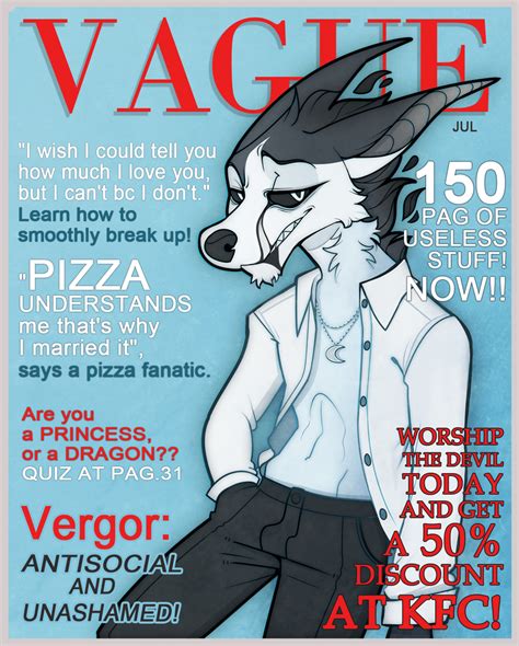 VAGUE 8 By SmokyJack Vague Furry Art Comic Book Cover