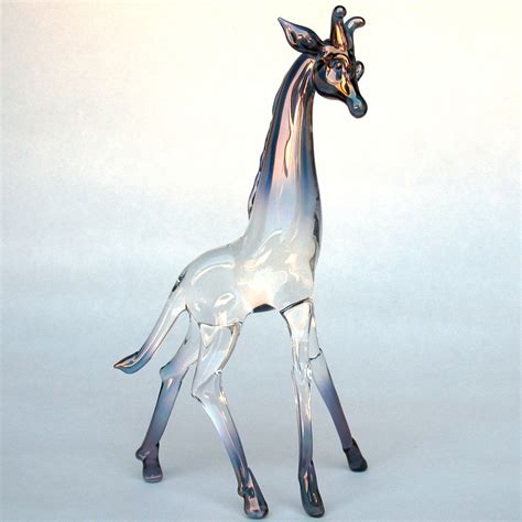 Hand Blown Glass Giraffe Figurine Prochaska Gallery