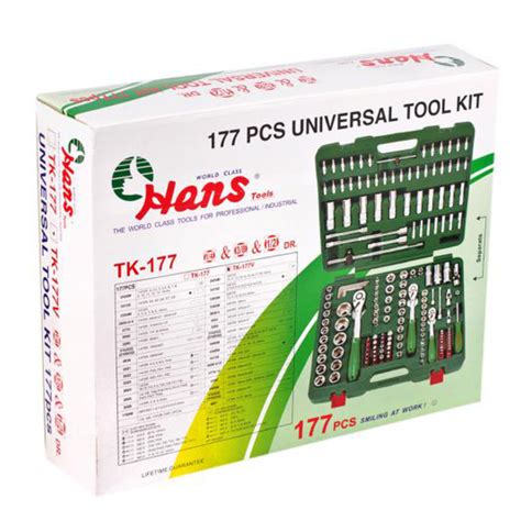 قیمت خرید کیف ابزار 177 پارچه هنس HANS مدل TK-177