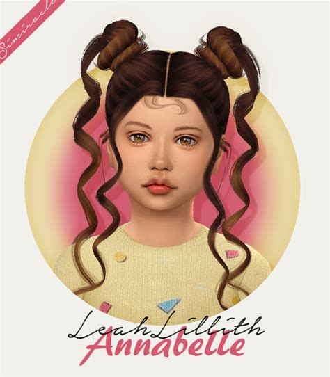 Leahlillith Annabelle Hair Kids Version At Simiracle Sims 4 Updates