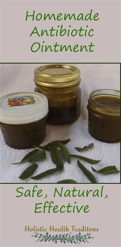 Homemade Antibiotic Ointment Holistic Health Traditions Recipe In