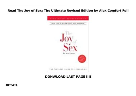 Read The Joy Of Sex The Ultimate Revised Edition By Alex Comfort Fu