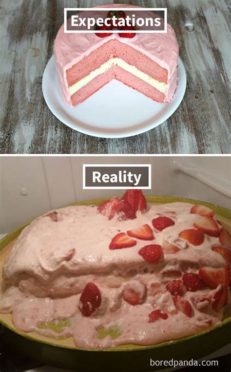 expectations vs reality 100 failed attempt to make a cake funnyfoto bad cakes fails funny