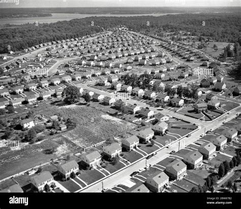 1950s Aerial View Of Housing Development In Alexandria Virginia Usa