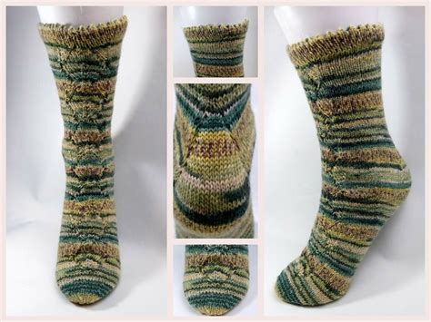 Strickanleitung Quicky Socke Top Down Mit Ajourmuster 40 Gr32 49