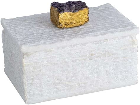 Amethyst Accented Stone Box Tara Laurent Home