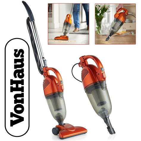 Vonhaus 2 In 1 Corded Bagless Lightweight Stick Vacuum Cleaner And