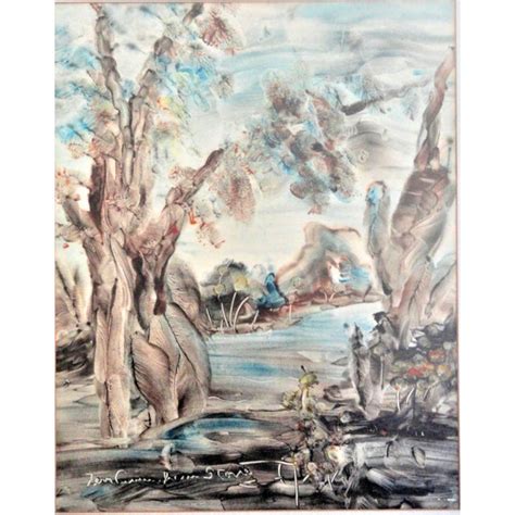 Fern Cunningham Stone 1889 1975 River Scene Painting Chairish